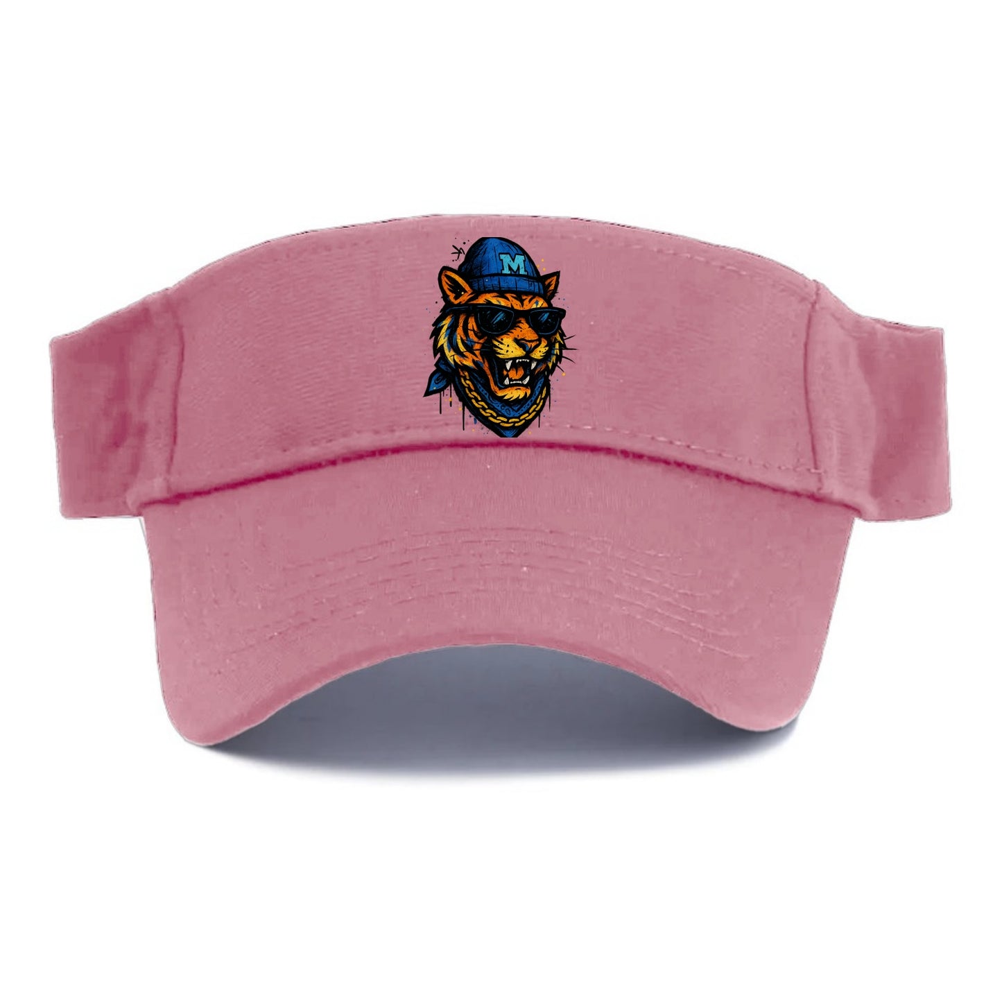 Memphis Tiger wearing Memphis beanie with M patch - Visor - Pink