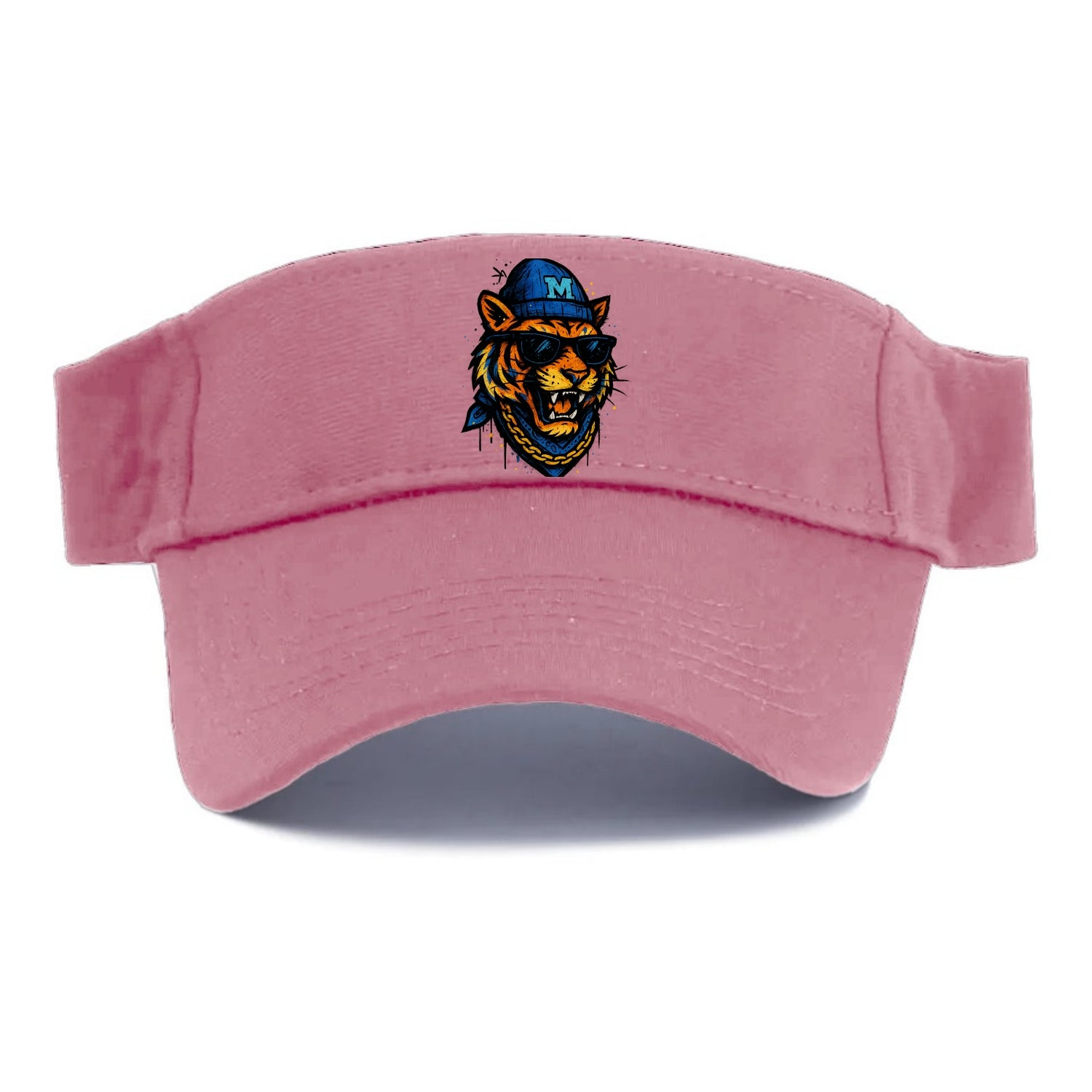 Memphis Tiger wearing Memphis beanie with M patch - Visor - Pink