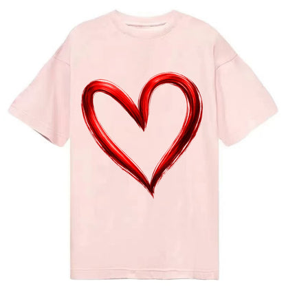 Love Heart - Classic T-shirt - Pink