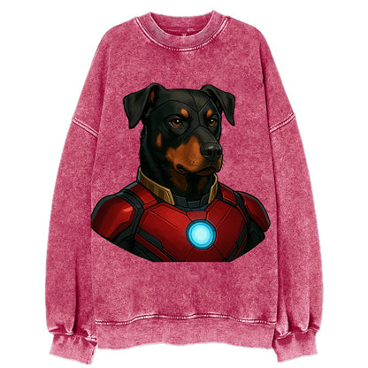 Beauceron Loyal Hero  - Vintage Sweatshirt - Pink