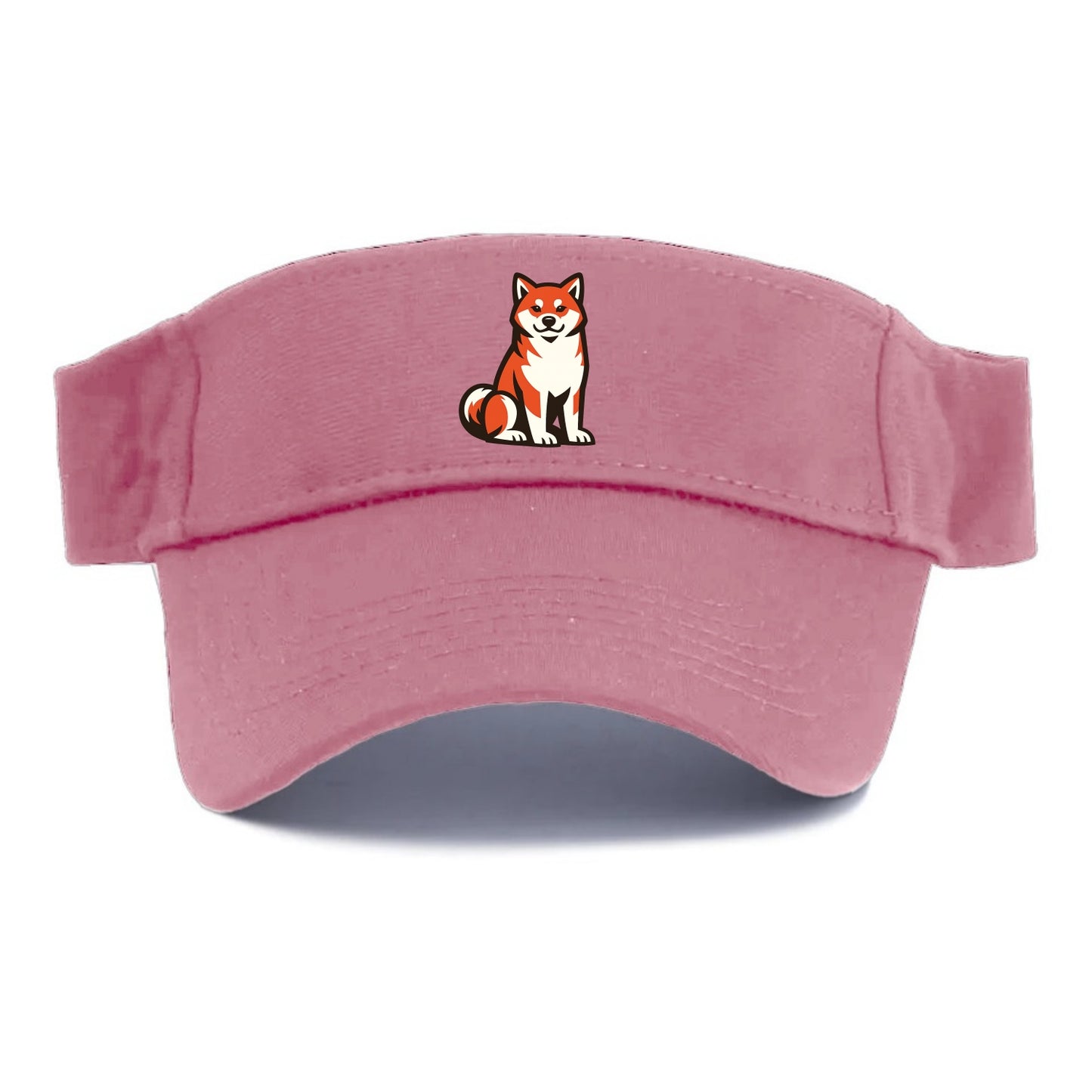 Sitting Shiba Inu Emblem - Visor - Pink