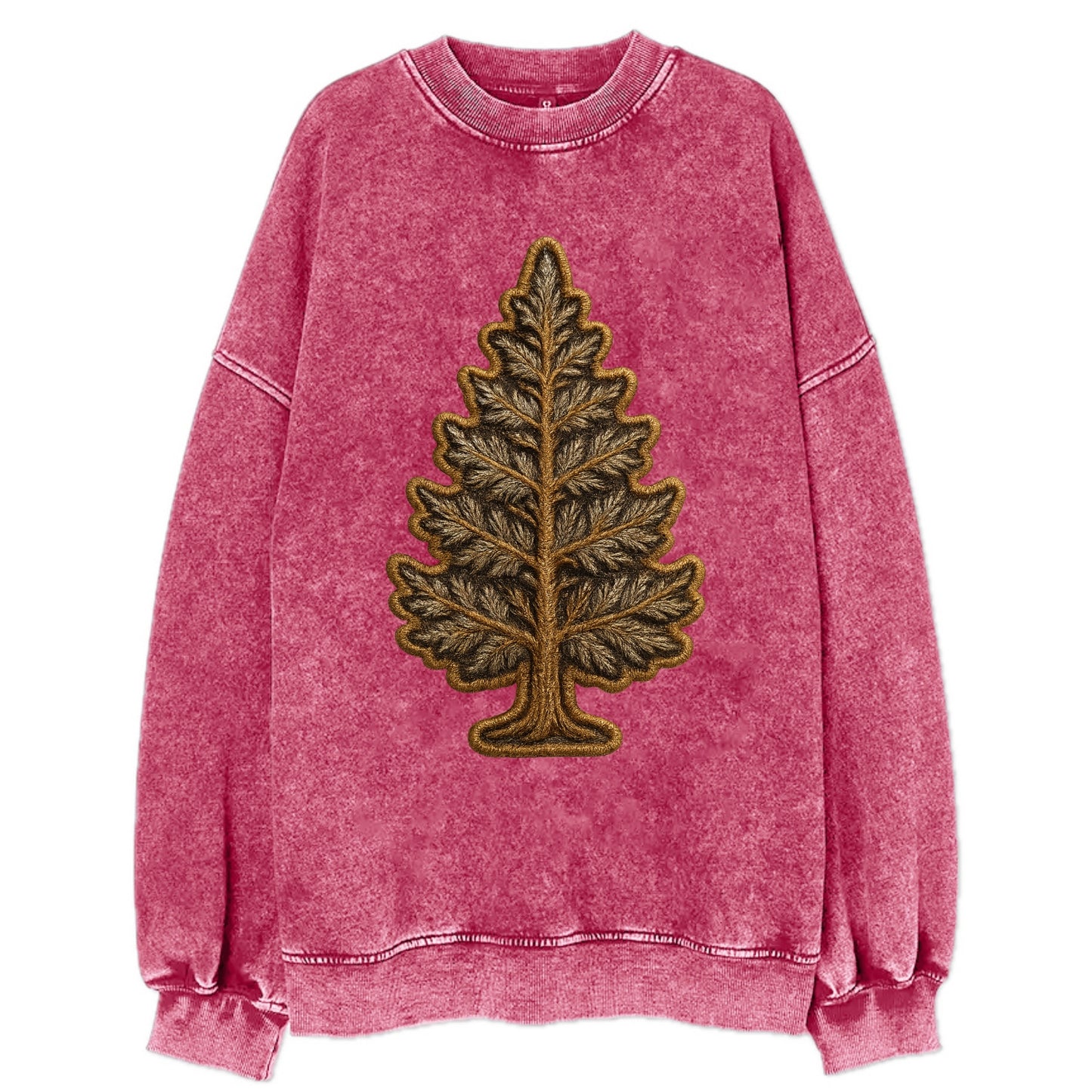 Pine Tree  - Vintage Sweatshirt - Pink