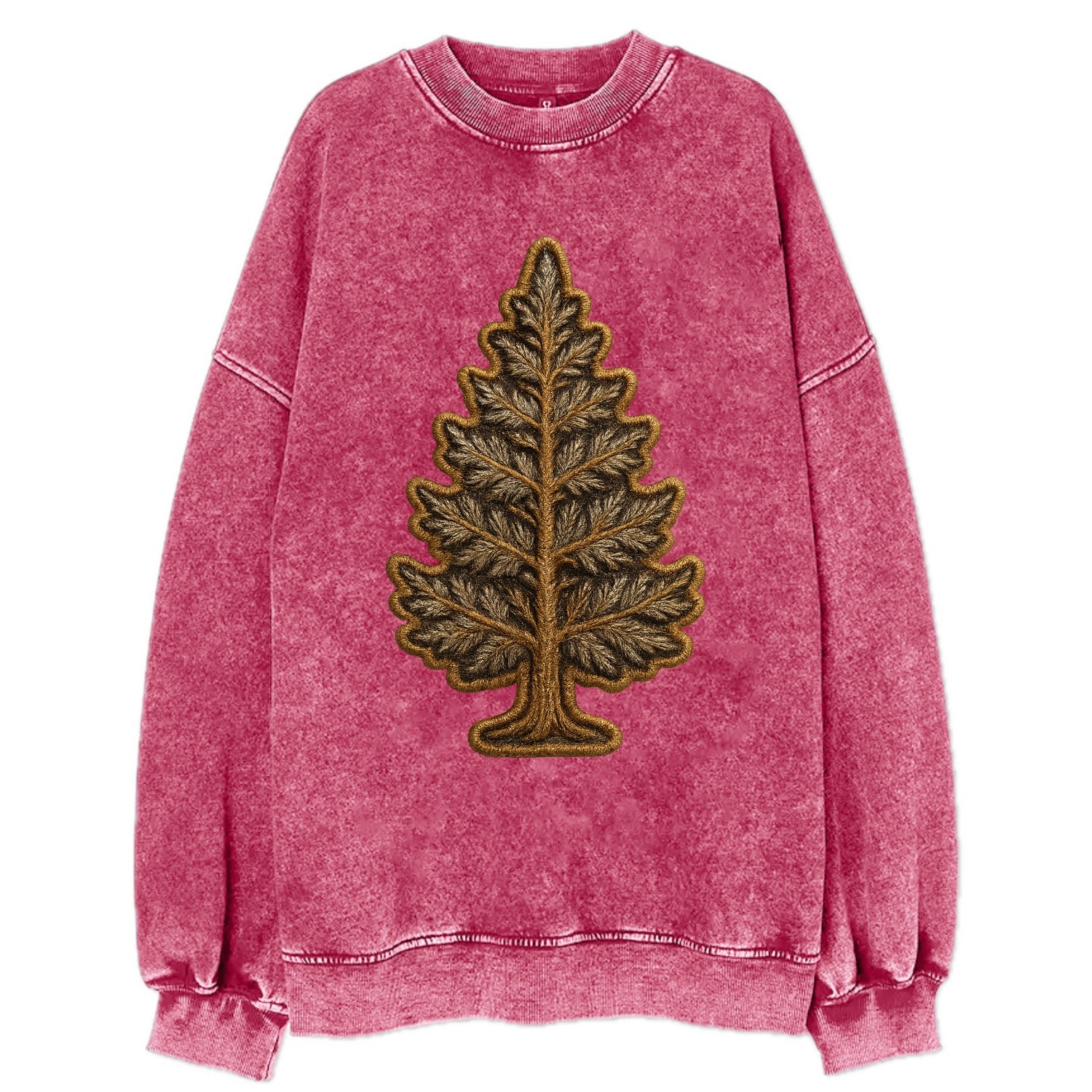 Pine Tree  - Vintage Sweatshirt - Pink
