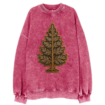 Pine Tree  - Vintage Sweatshirt - Pink