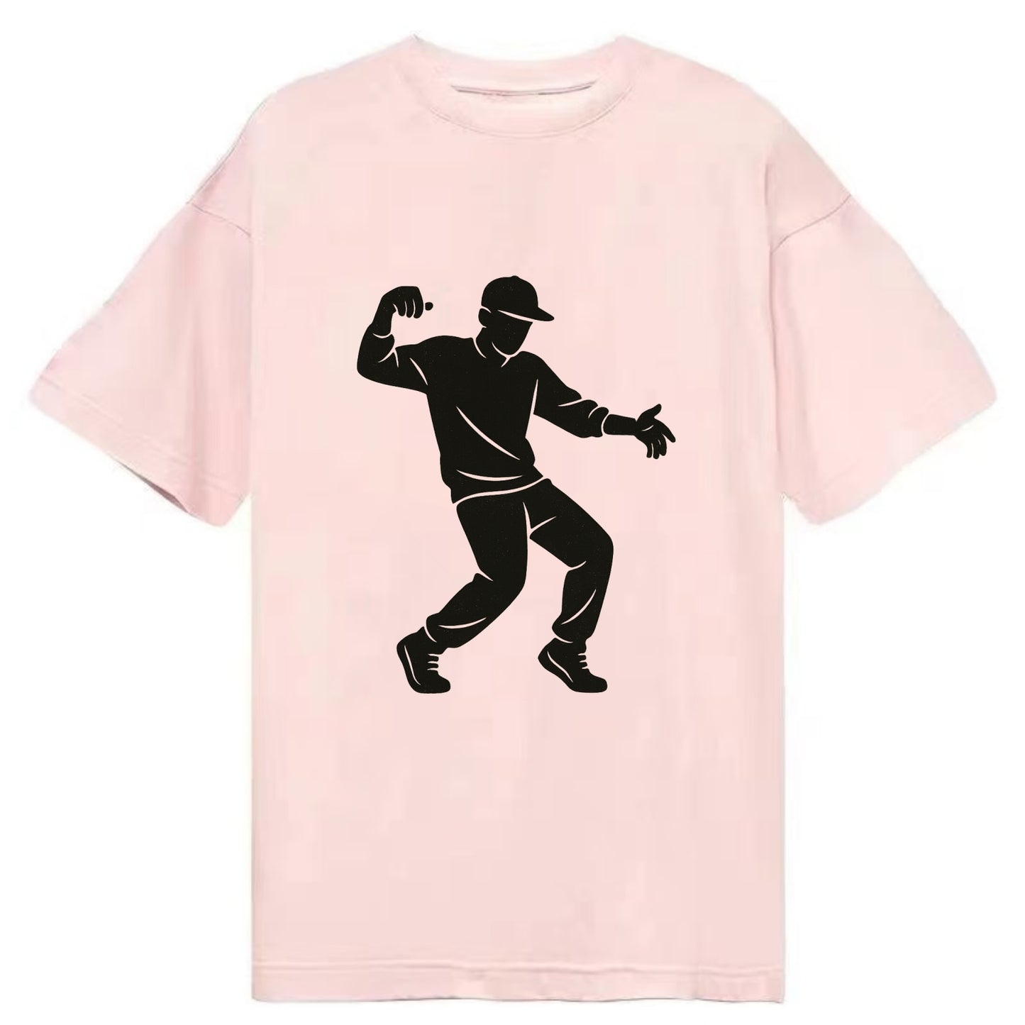Hip-hop dancer popping and locking - Classic T-shirt - Pink