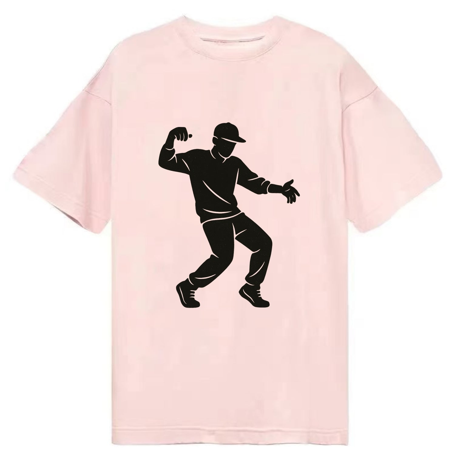 Hip-hop dancer popping and locking - Classic T-shirt - Pink