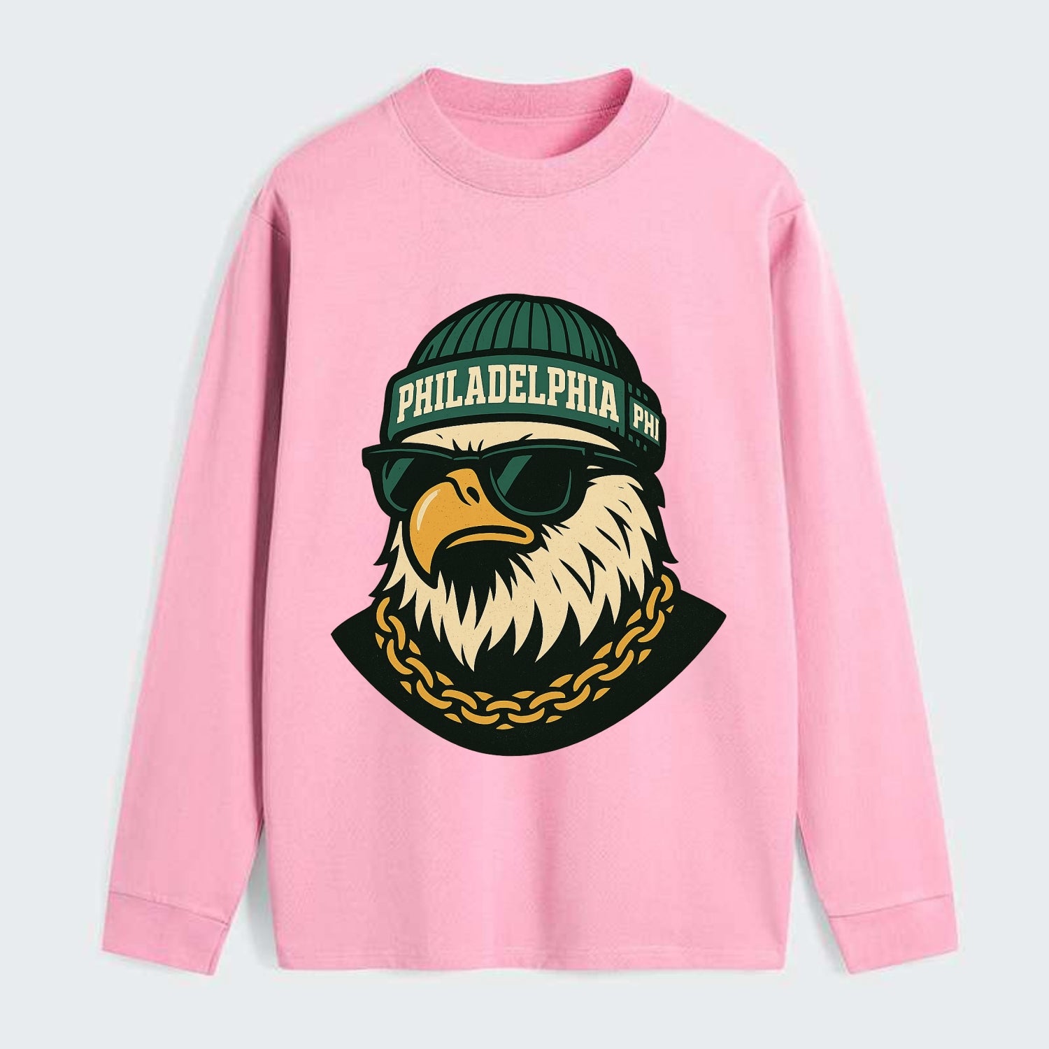 "eagle" "philadelphia" "phi" "green" "us East" - Classic Long Sleeve Shirt - Pink
