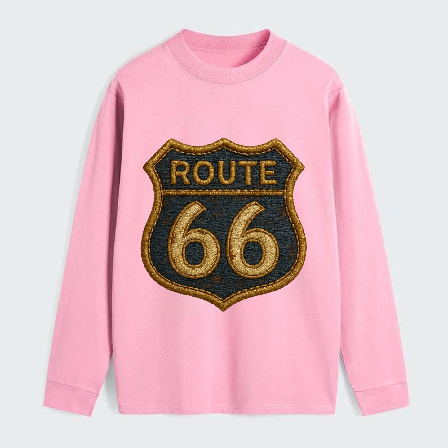Route 66  - Classic Long Sleeve Shirt - Pink