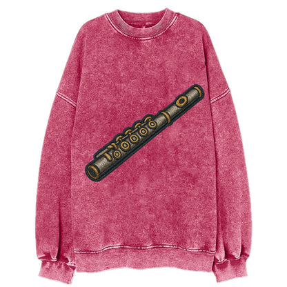 Flute  - Vintage Sweatshirt - Pink