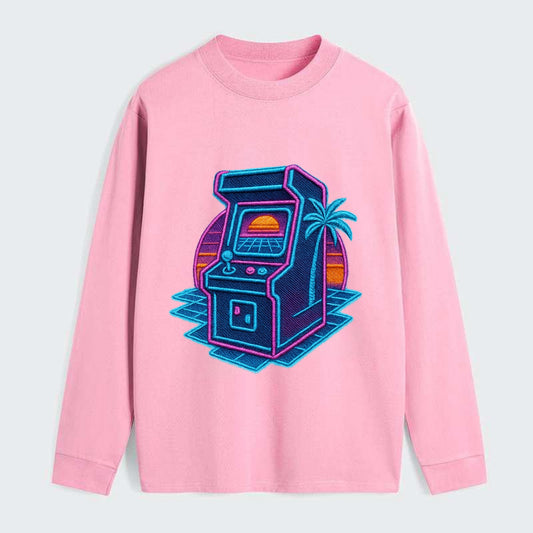 Arcade Machine - Classic Long Sleeve Shirt - Pink