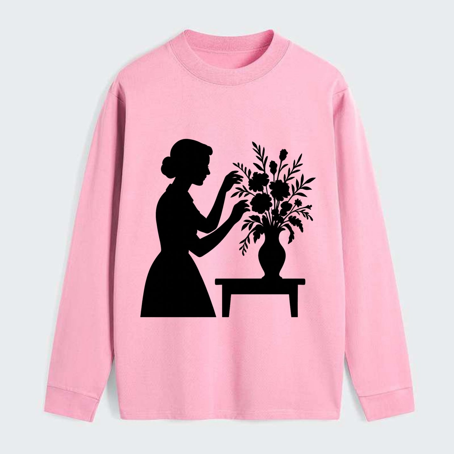 Florist arranging dramatic bouquet - Classic Long Sleeve Shirt - Pink