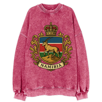 Namibia Heritage Badge  - Vintage Sweatshirt - Pink
