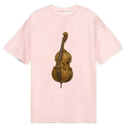 Acoustic Bass  - Classic T-shirt - Pink