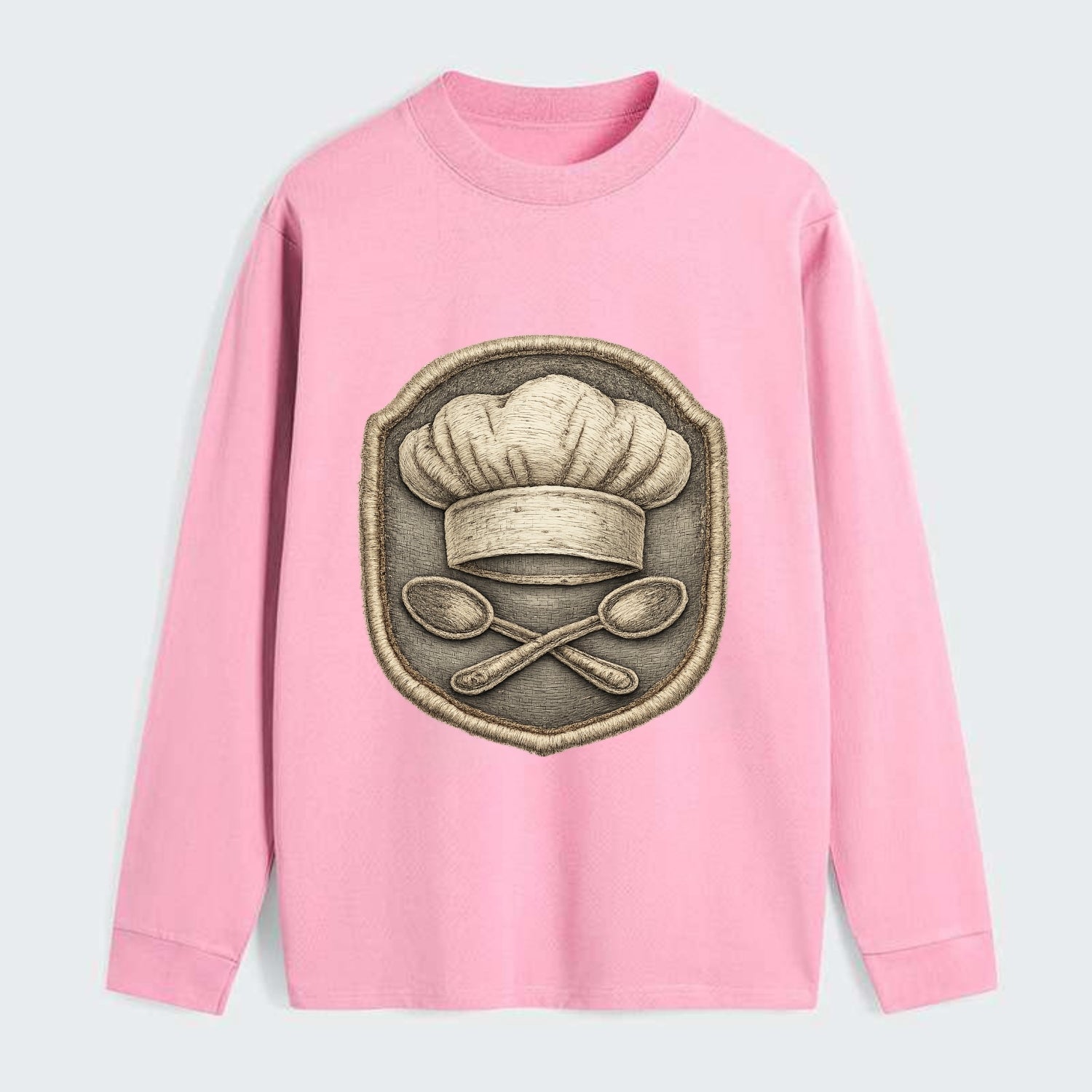 COOKING CHEF HAT - toque blanche with crossed spoons in white and - Classic Long Sleeve Shirt - Pink