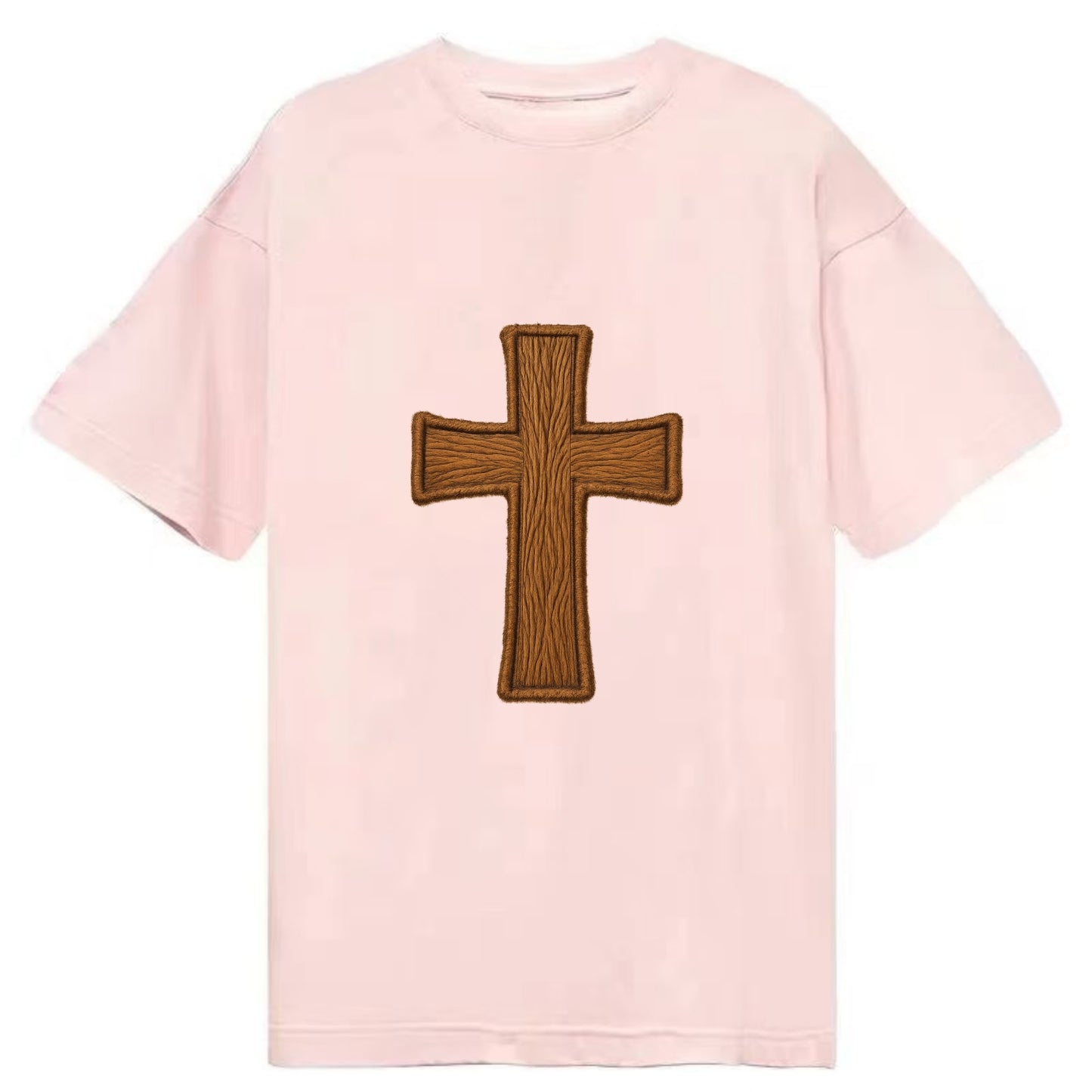 Carved Cross  - Classic T-shirt - Pink