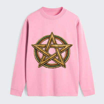Pentacle Knot - Classic Long Sleeve Shirt - Pink