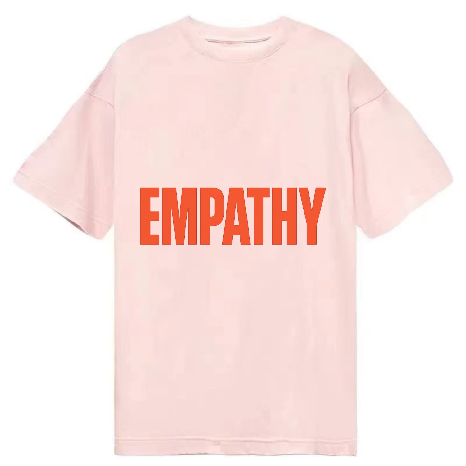 Bold typography design - "EMPATHY" - understanding others, emotional connection - Classic T-shirt - Pink
