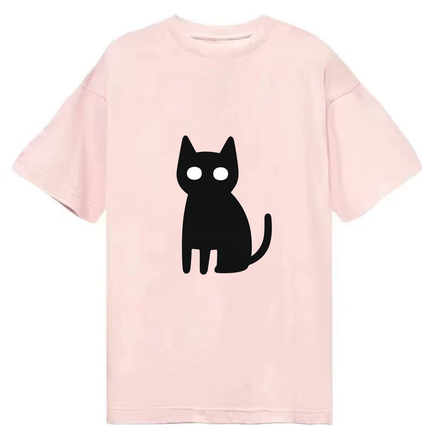 YOU MUST EMBRACE THE VOID | Black cat st - Classic T-shirt - Pink