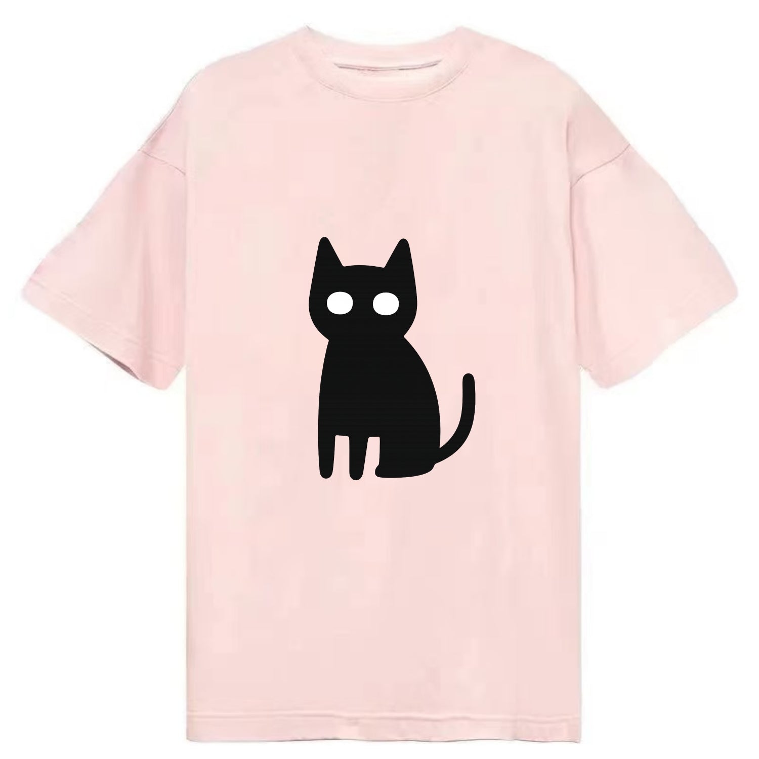 YOU MUST EMBRACE THE VOID | Black cat st - Classic T-shirt - Pink