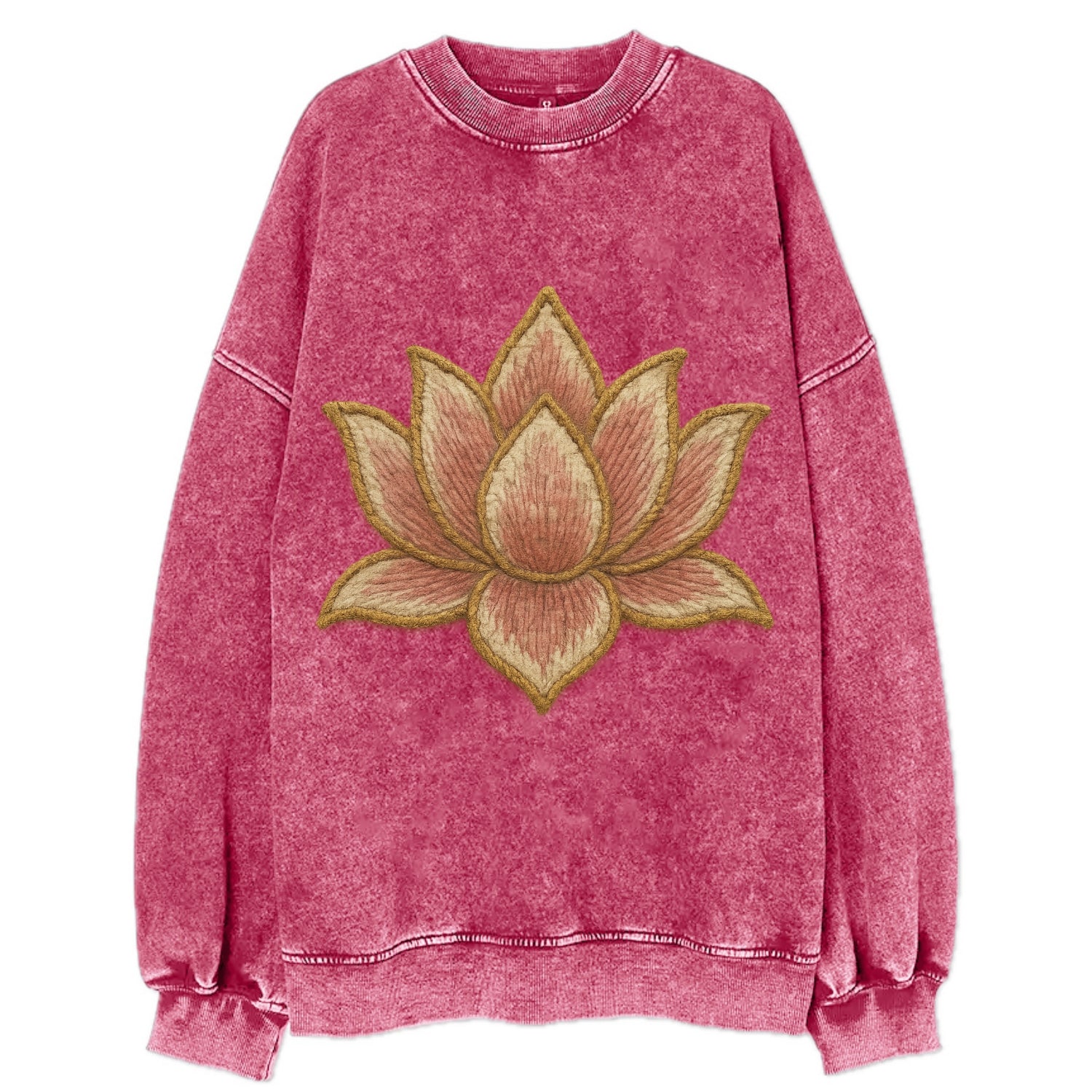 Lotus Flower - Vintage Sweatshirt - Pink