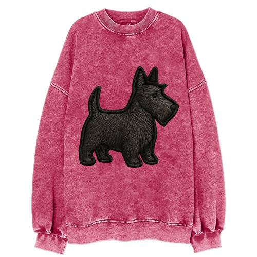 Scottish Terrier - Contemporary scottie - Vintage Sweatshirt