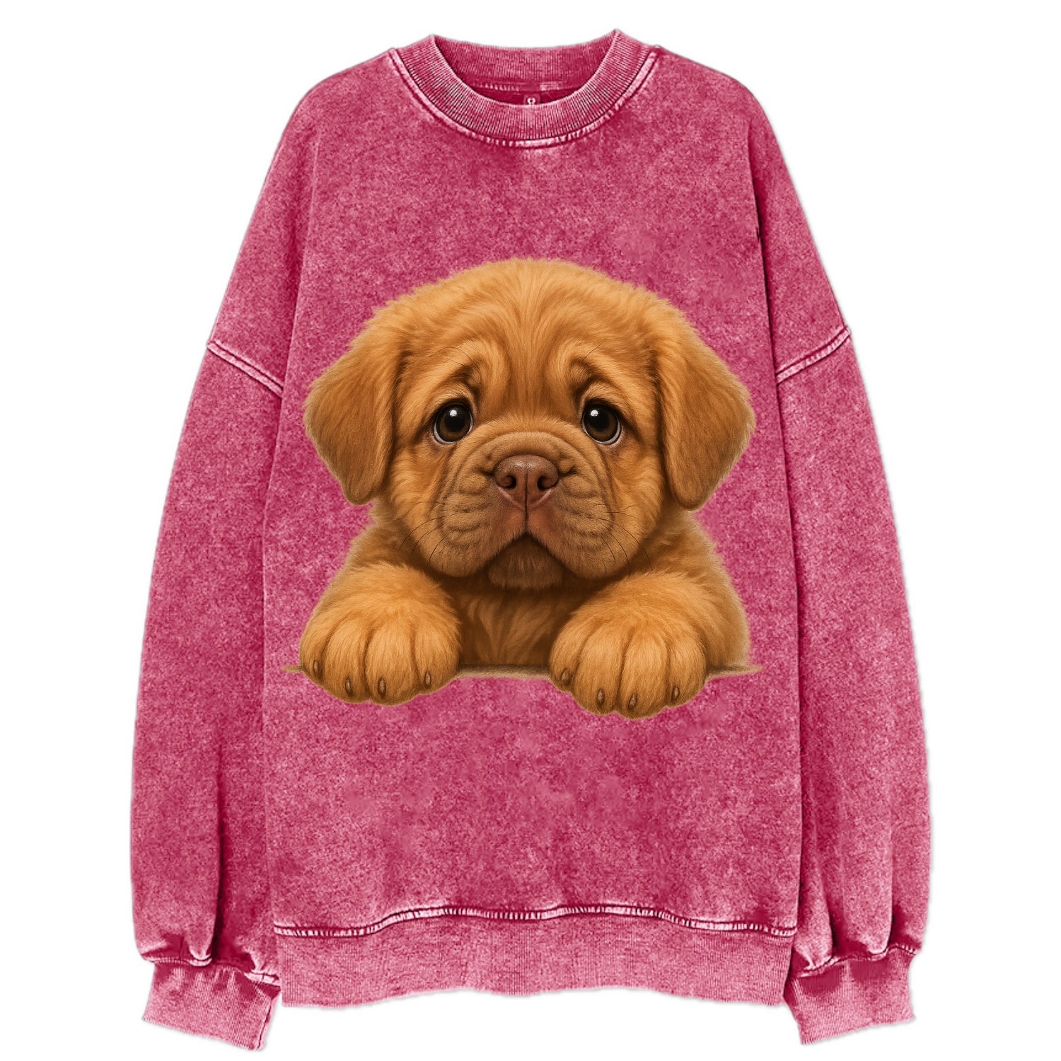 Neapolitan Mastiff  - Vintage Sweatshirt - Pink