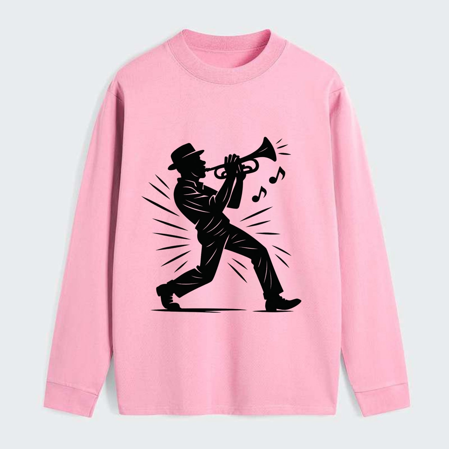 New Orleans jazz musician street corner - Classic Long Sleeve Shirt - Pink