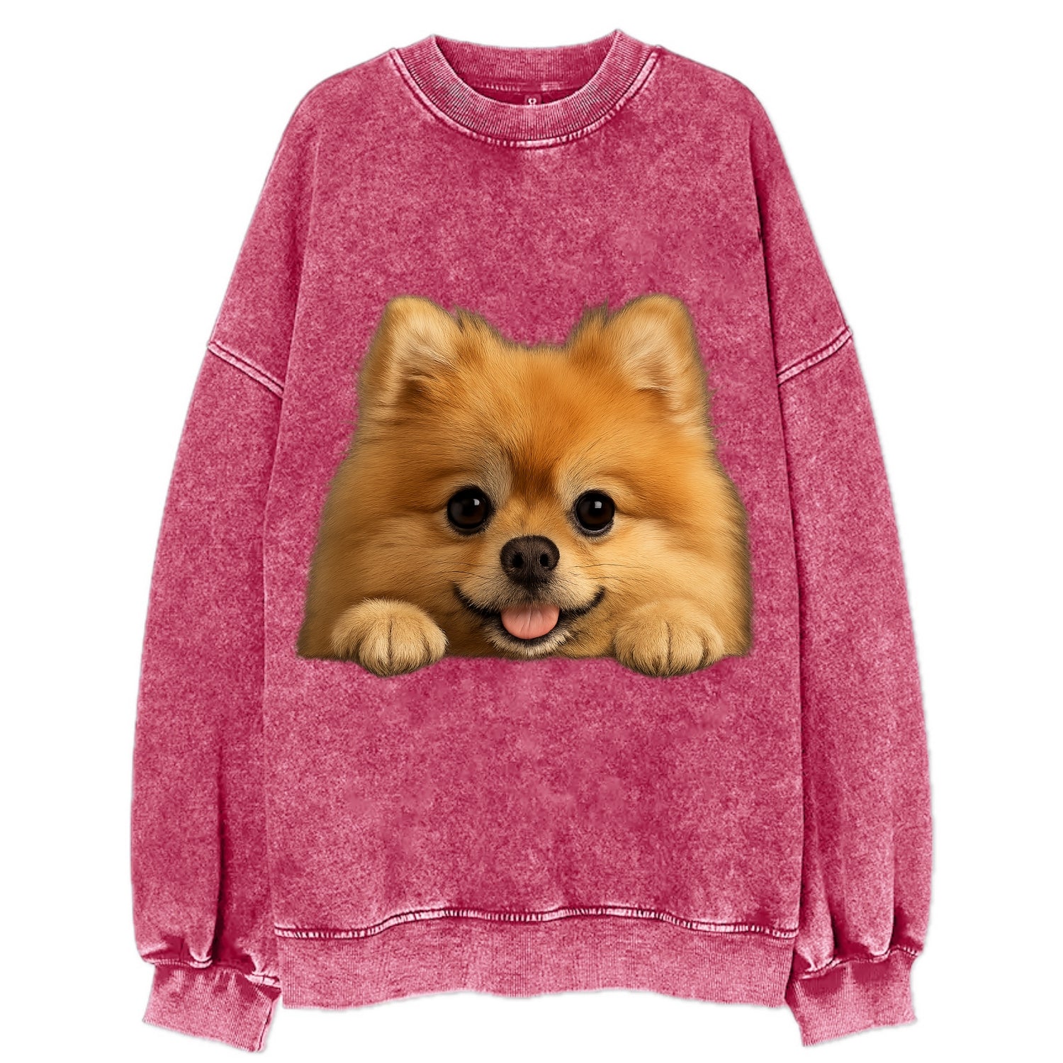 Pomeranian  - Vintage Sweatshirt - Pink