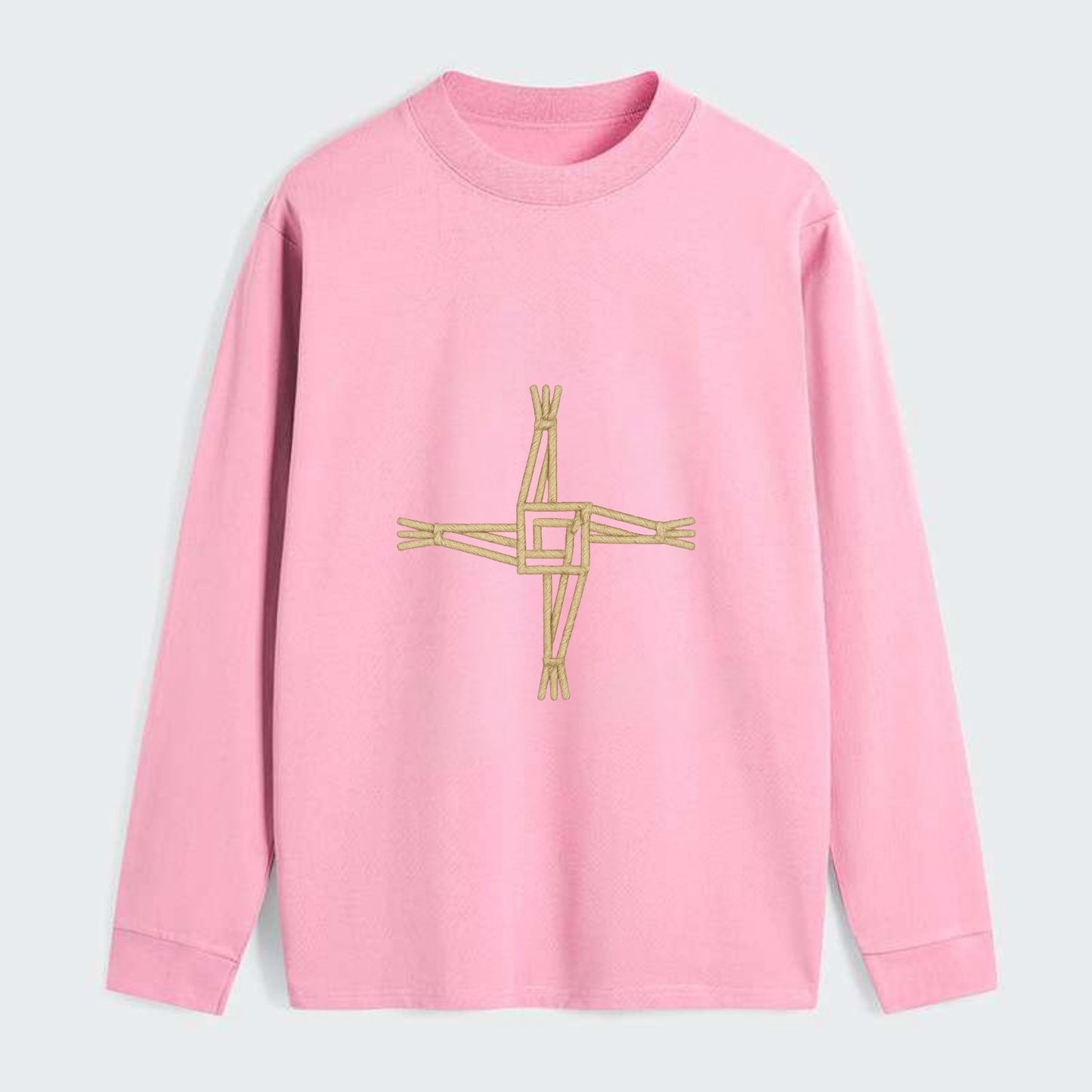 Saint Brigid's Cross  - Classic Long Sleeve Shirt - Pink