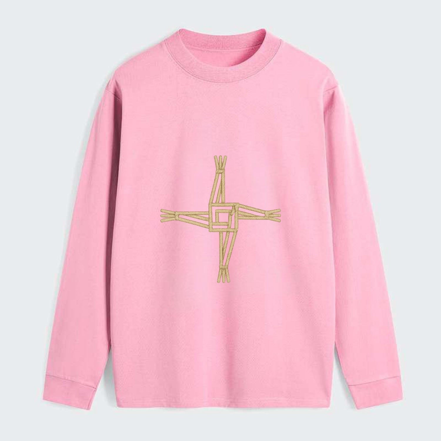 Saint Brigid's Cross  - Classic Long Sleeve Shirt - Pink