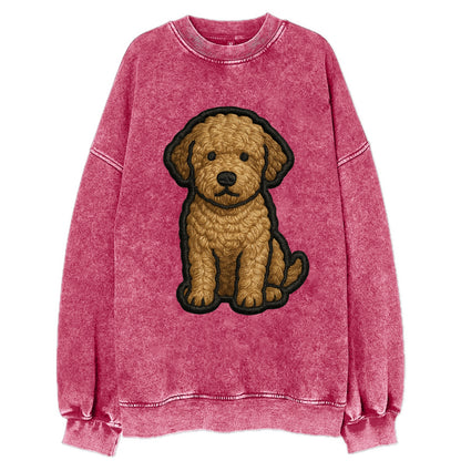 Lagotto Romagnolo - Modern truffle hunte - Vintage Sweatshirt - Pink