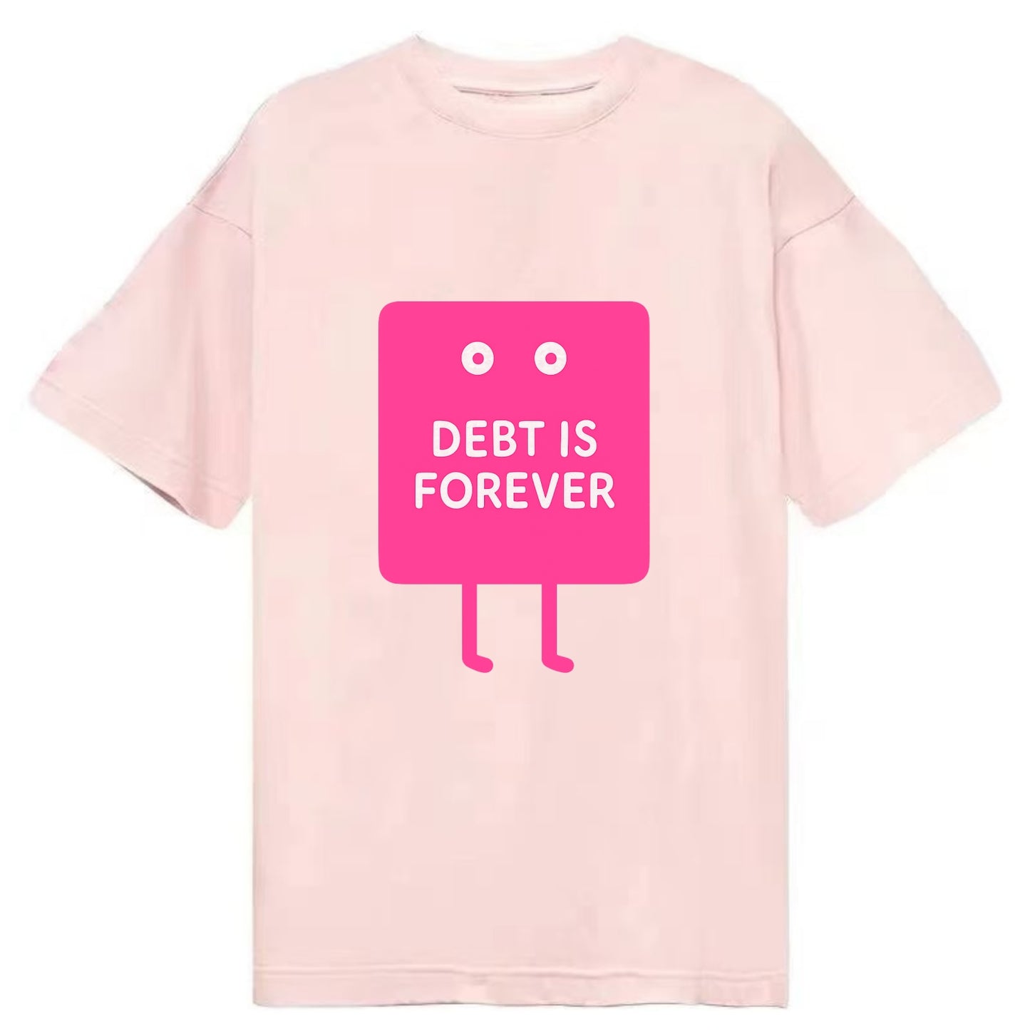 DEBT IS FOREVER | Immortal credit card - Classic T-shirt - Pink