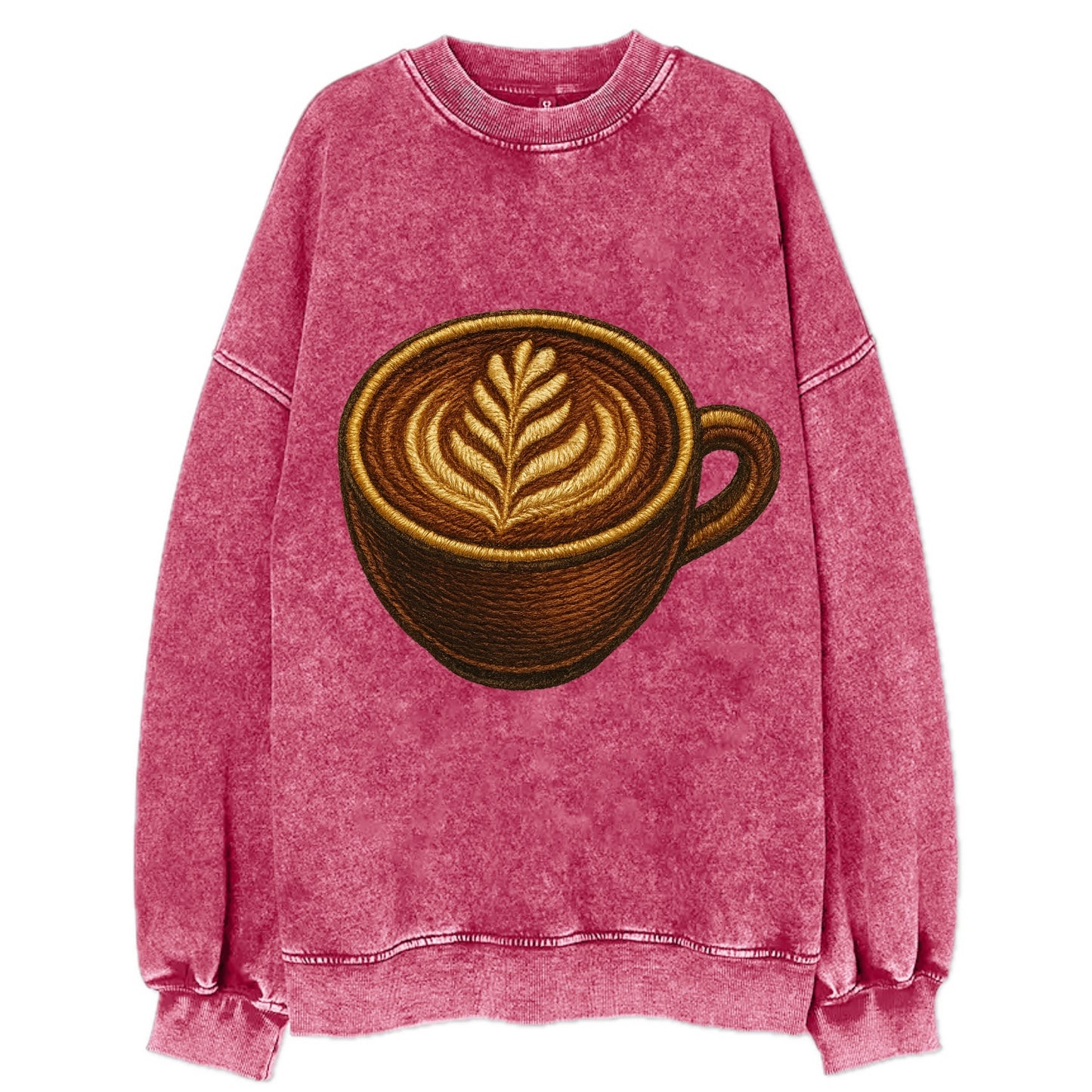 Latte Art  - Vintage Sweatshirt - Pink