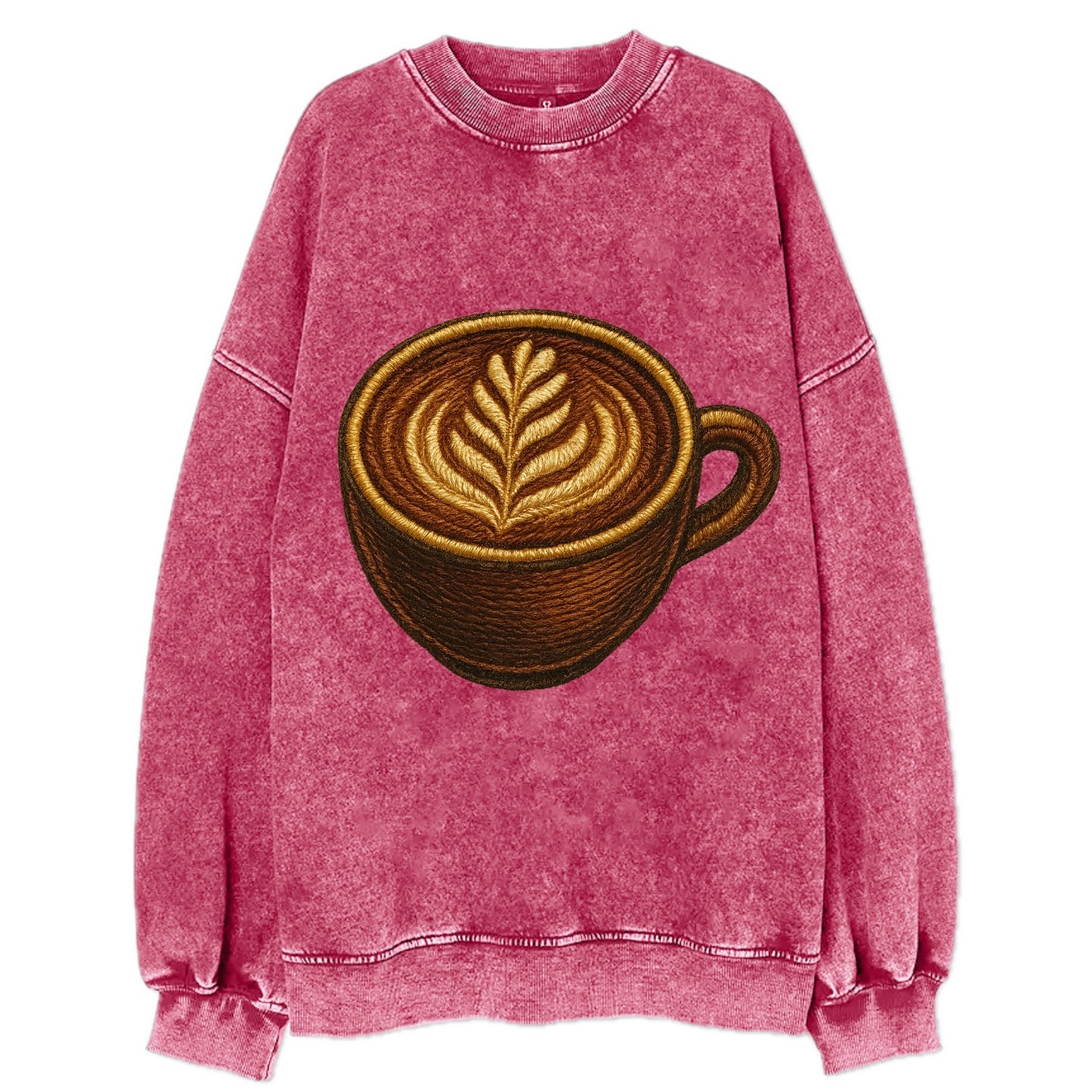 Latte Art  - Vintage Sweatshirt - Pink