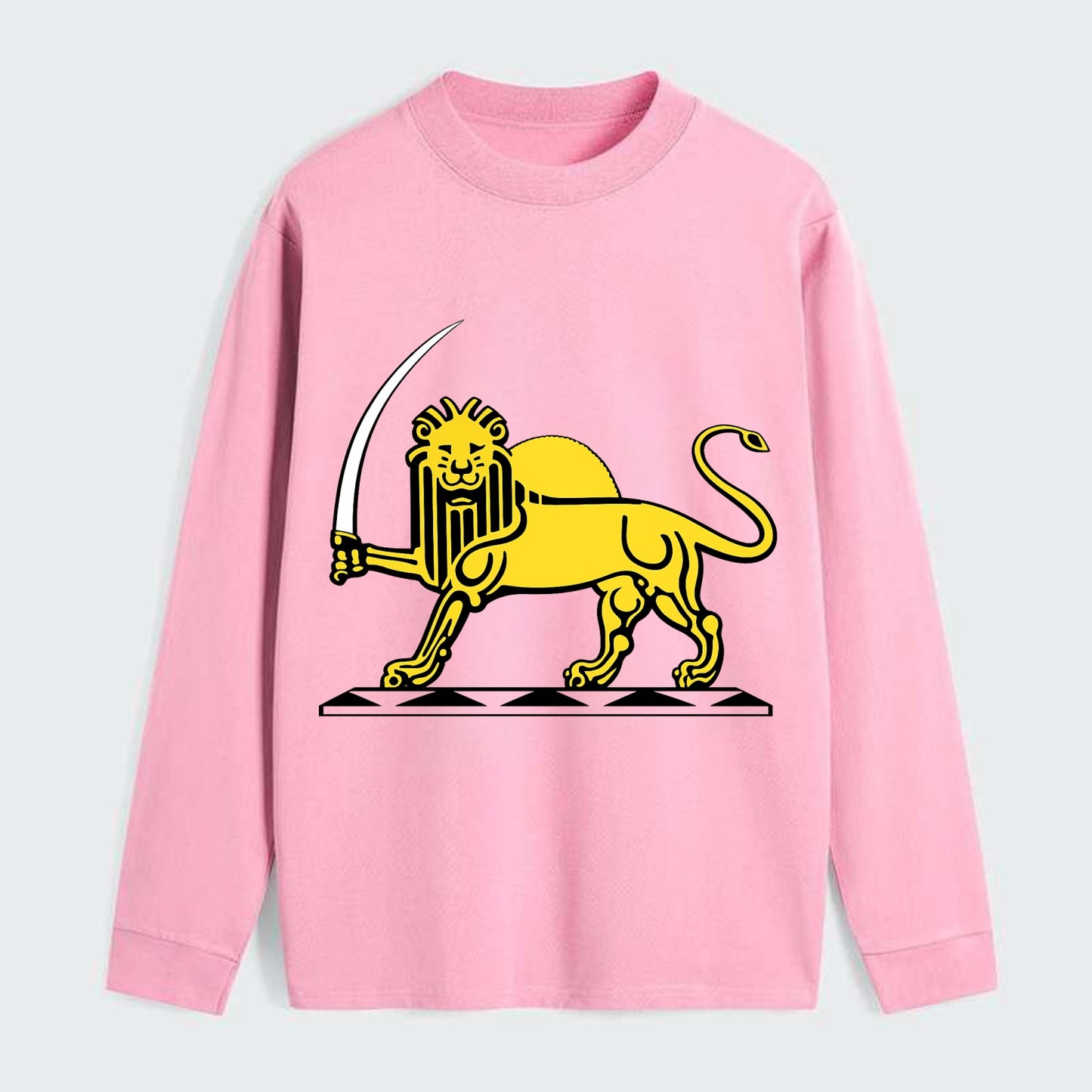 Lion Of The Rising Blade - Classic Long Sleeve Shirt - Pink