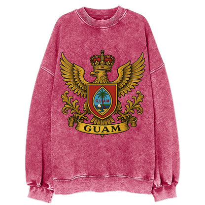 Guam Heritage Badge  - Vintage Sweatshirt - Pink