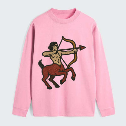 Sagittarius Arrow  - Classic Long Sleeve Shirt - Pink