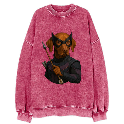 Vizsla Hawkeye  - Vintage Sweatshirt - Pink