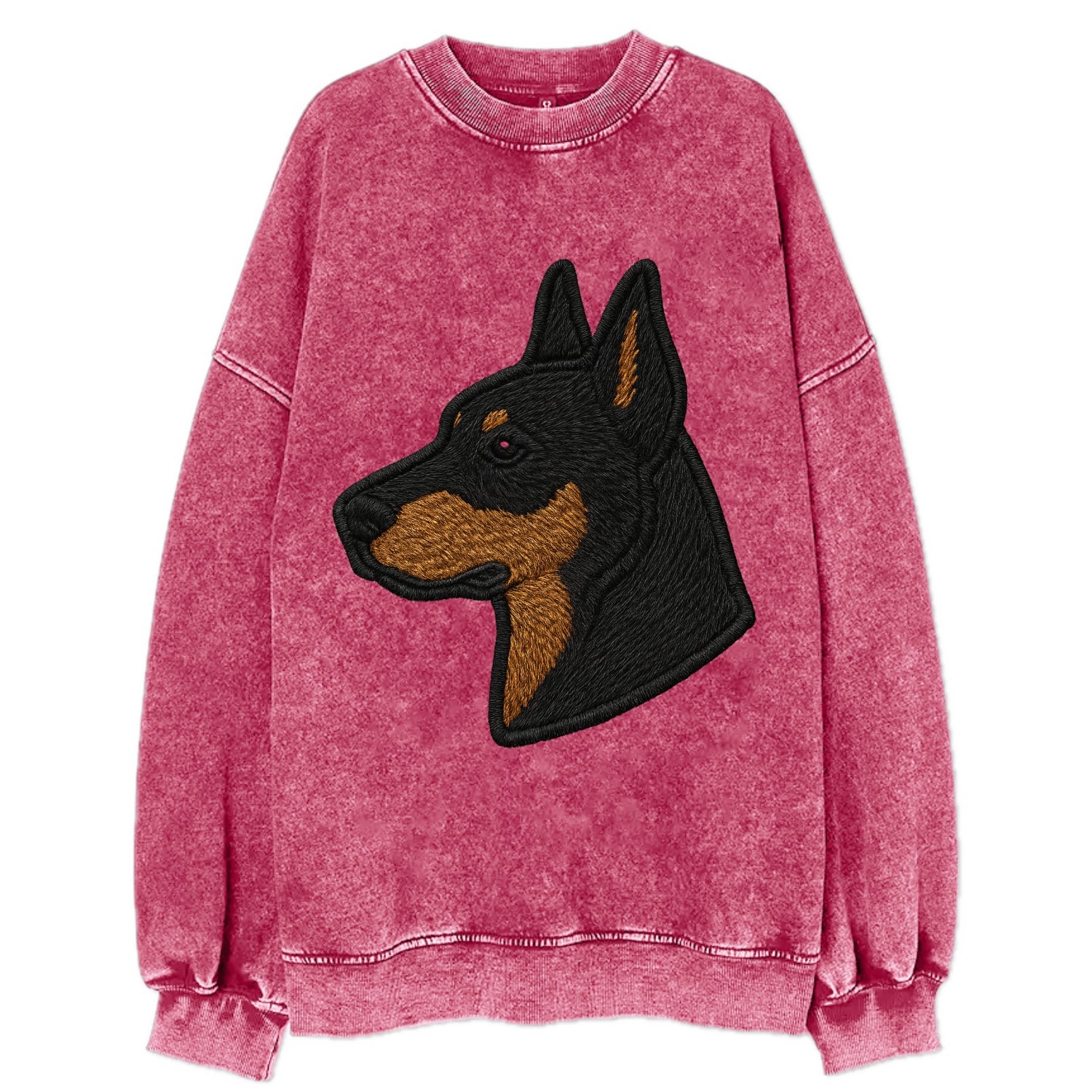 Beauceron - Contemporary French herder d - Vintage Sweatshirt - Pink