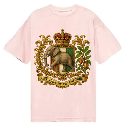 Ivory Coast Heritage Badge  - Classic T-shirt - Pink