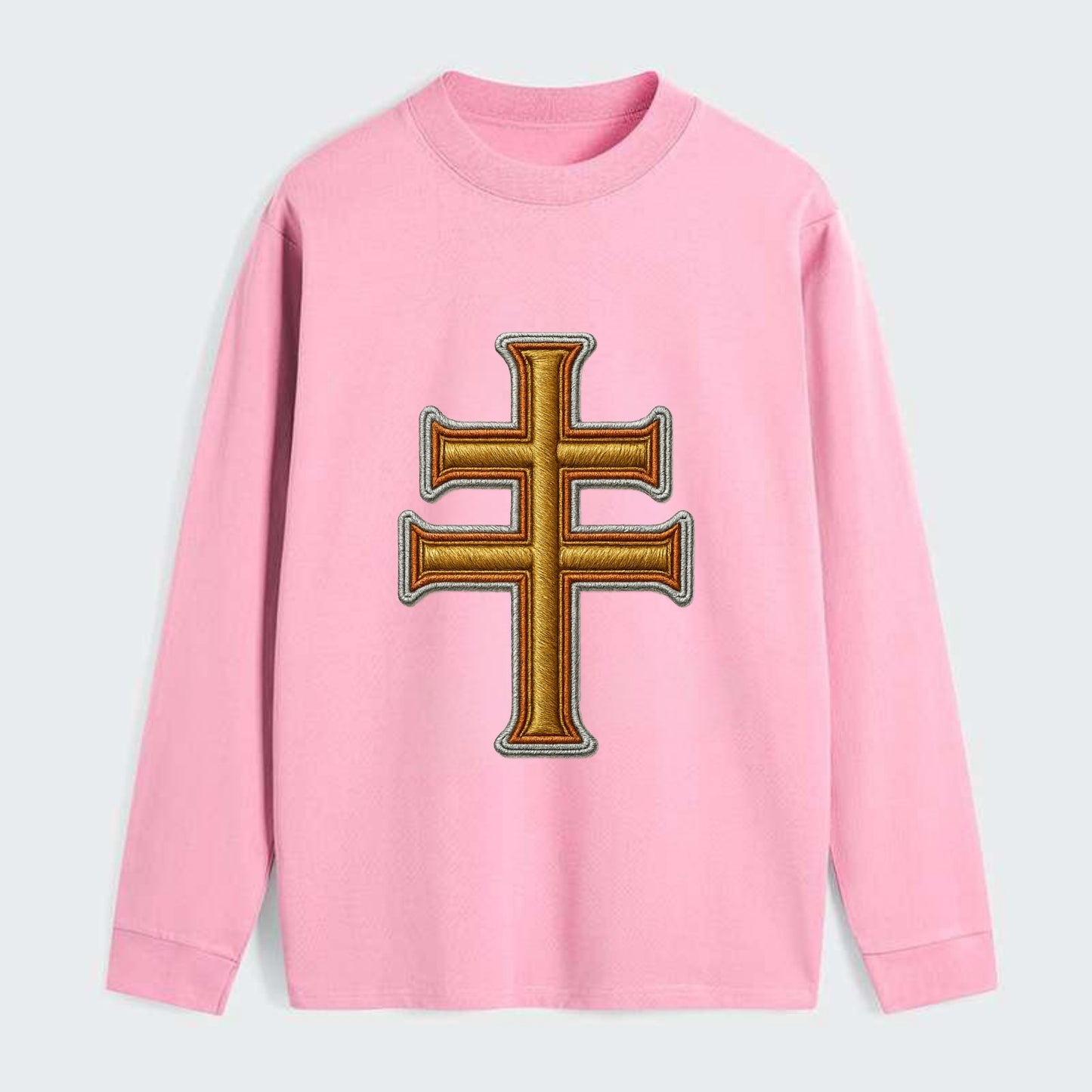 Patriarchal Cross - Classic Long Sleeve Shirt - Pink