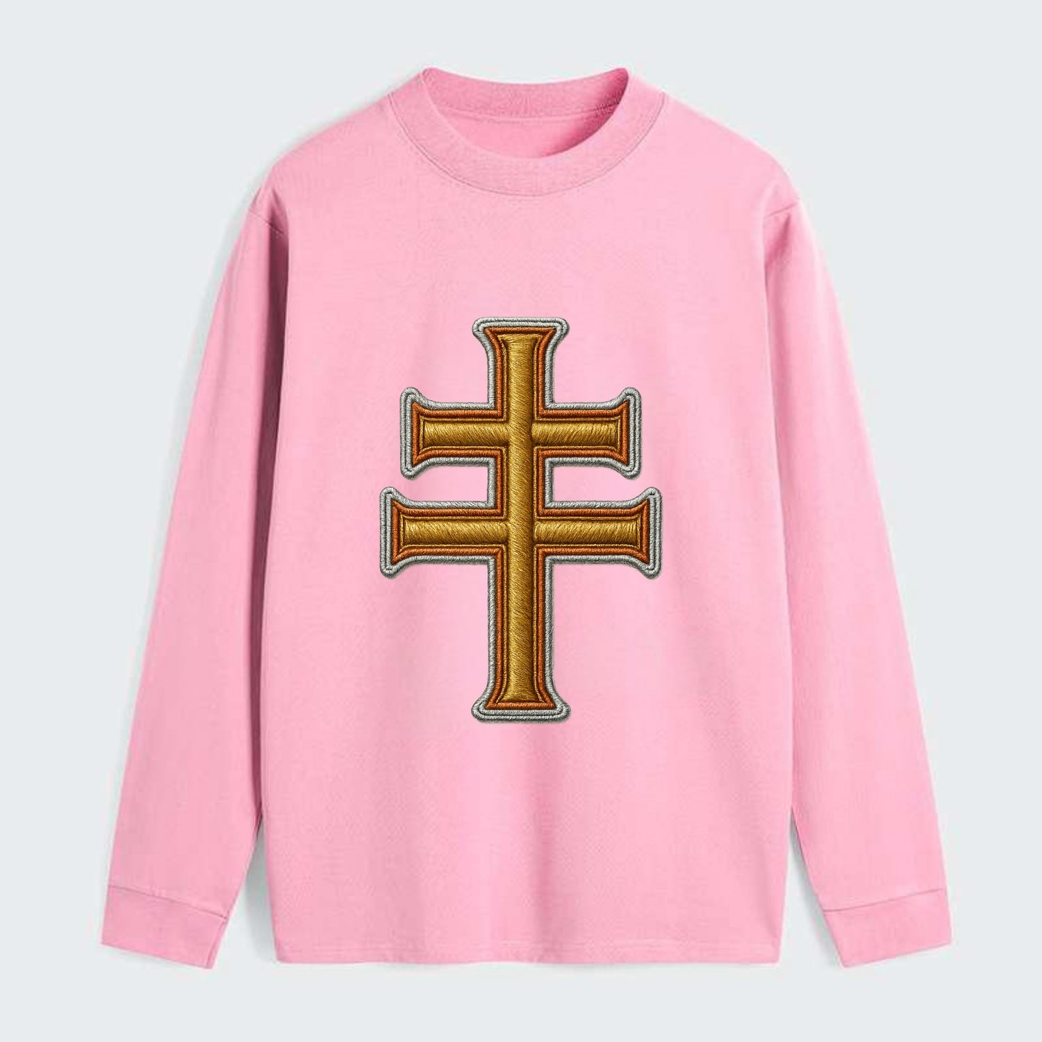 Patriarchal Cross - Classic Long Sleeve Shirt - Pink