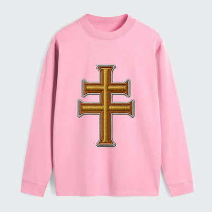 Patriarchal Cross - Classic Long Sleeve Shirt - Pink