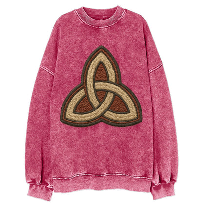 Trinity Knot  - Vintage Sweatshirt - Pink