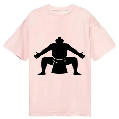Japanese sumo wrestler ceremonial stance - Classic T-shirt - Pink