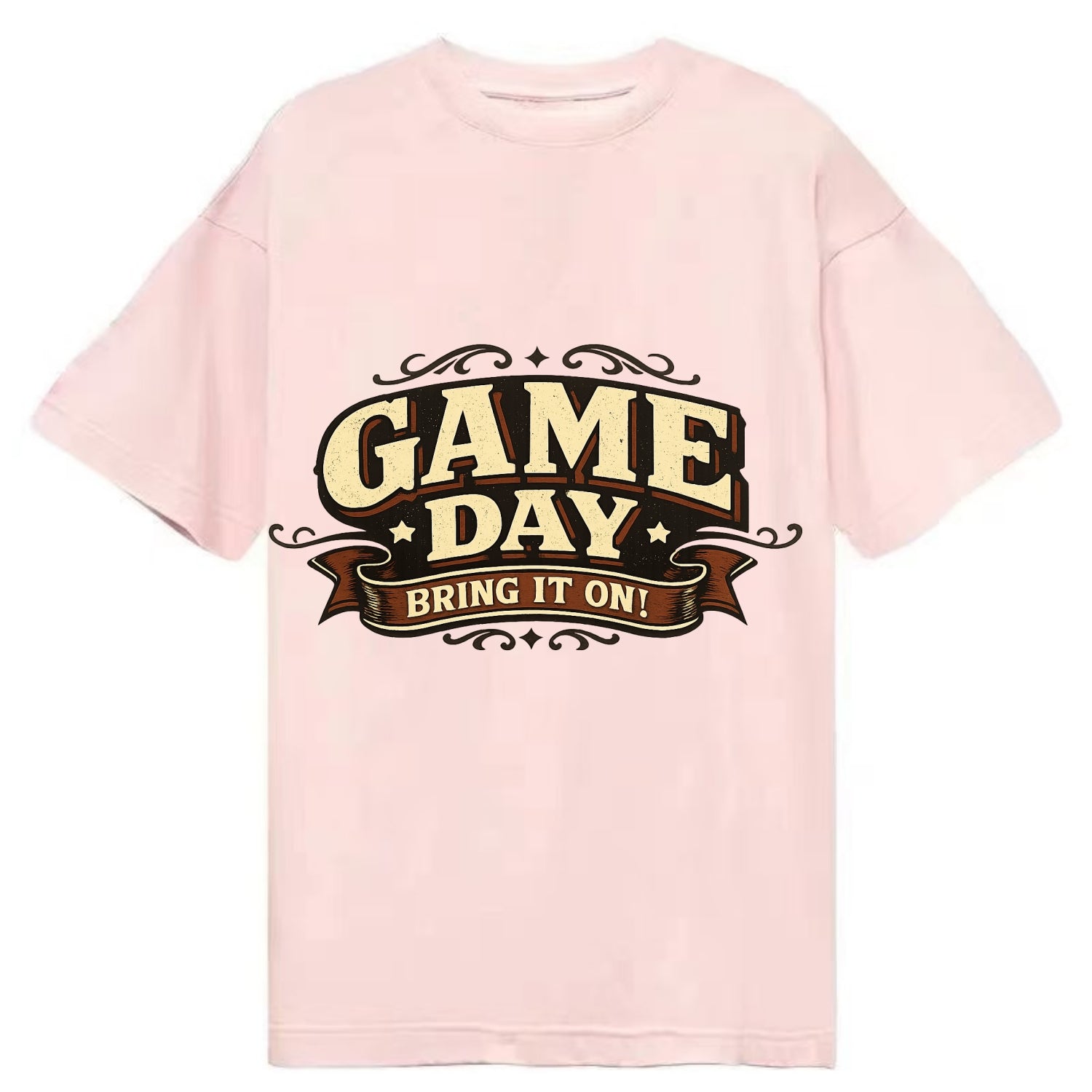 Bold typography design - "GAME DAY" - competition ready, bring it on - Classic T-shirt - Pink