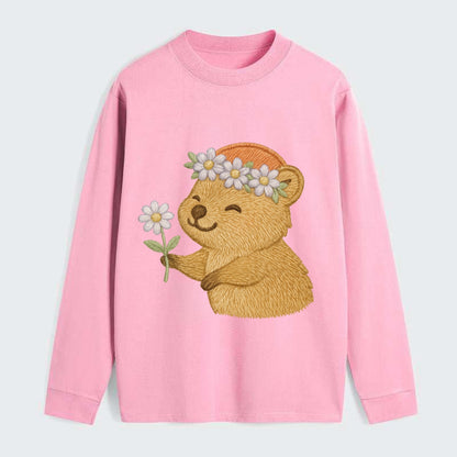 Quokka Daisy Chain - Classic Long Sleeve Shirt - Pink