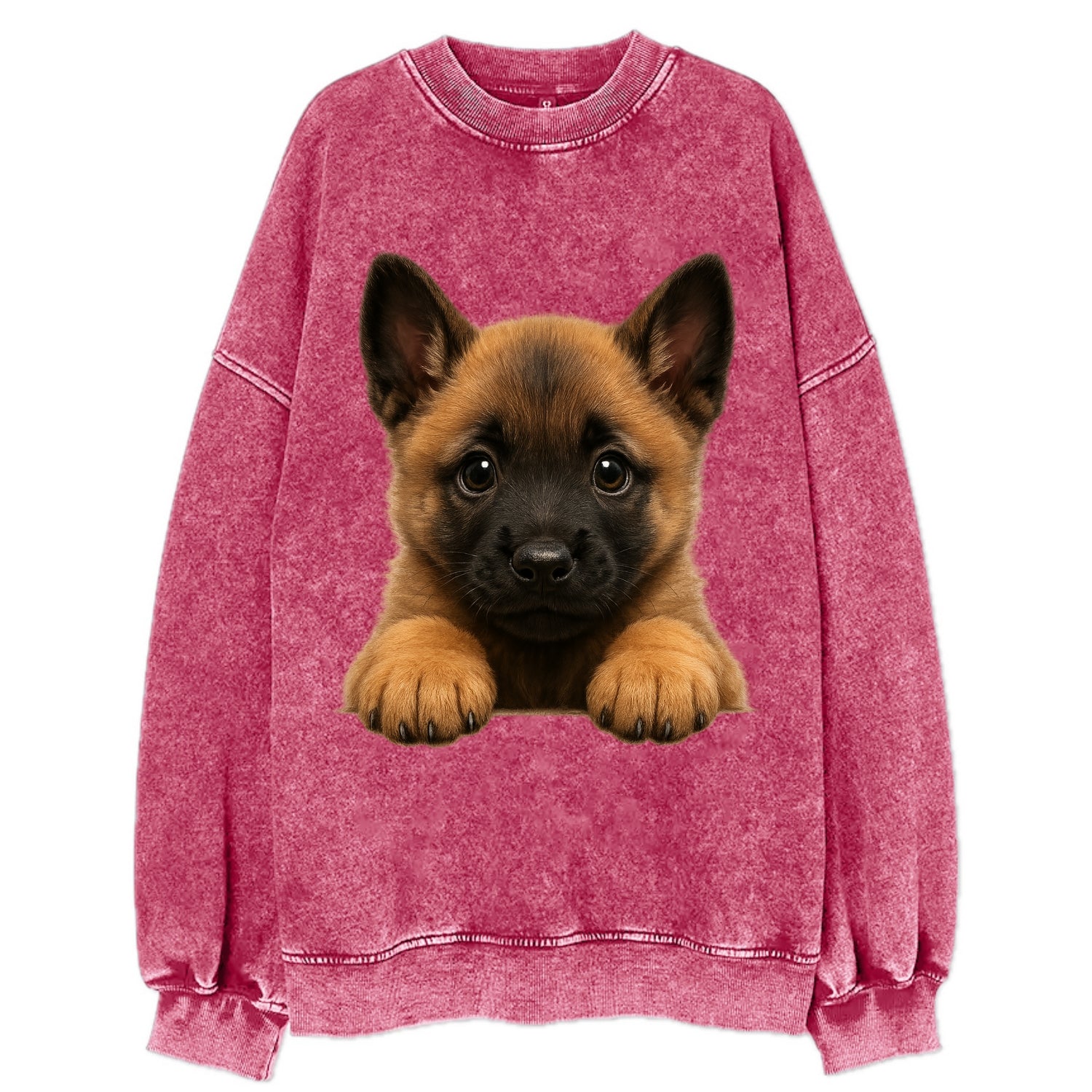 Belgian Malinois  - Vintage Sweatshirt - Pink