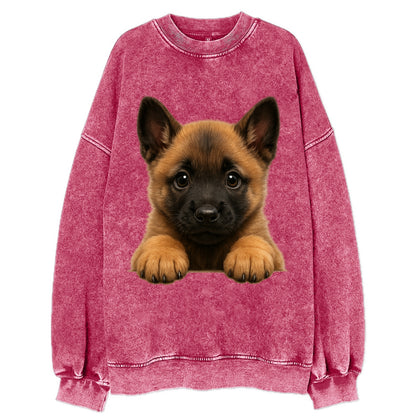 Belgian Malinois  - Vintage Sweatshirt - Pink