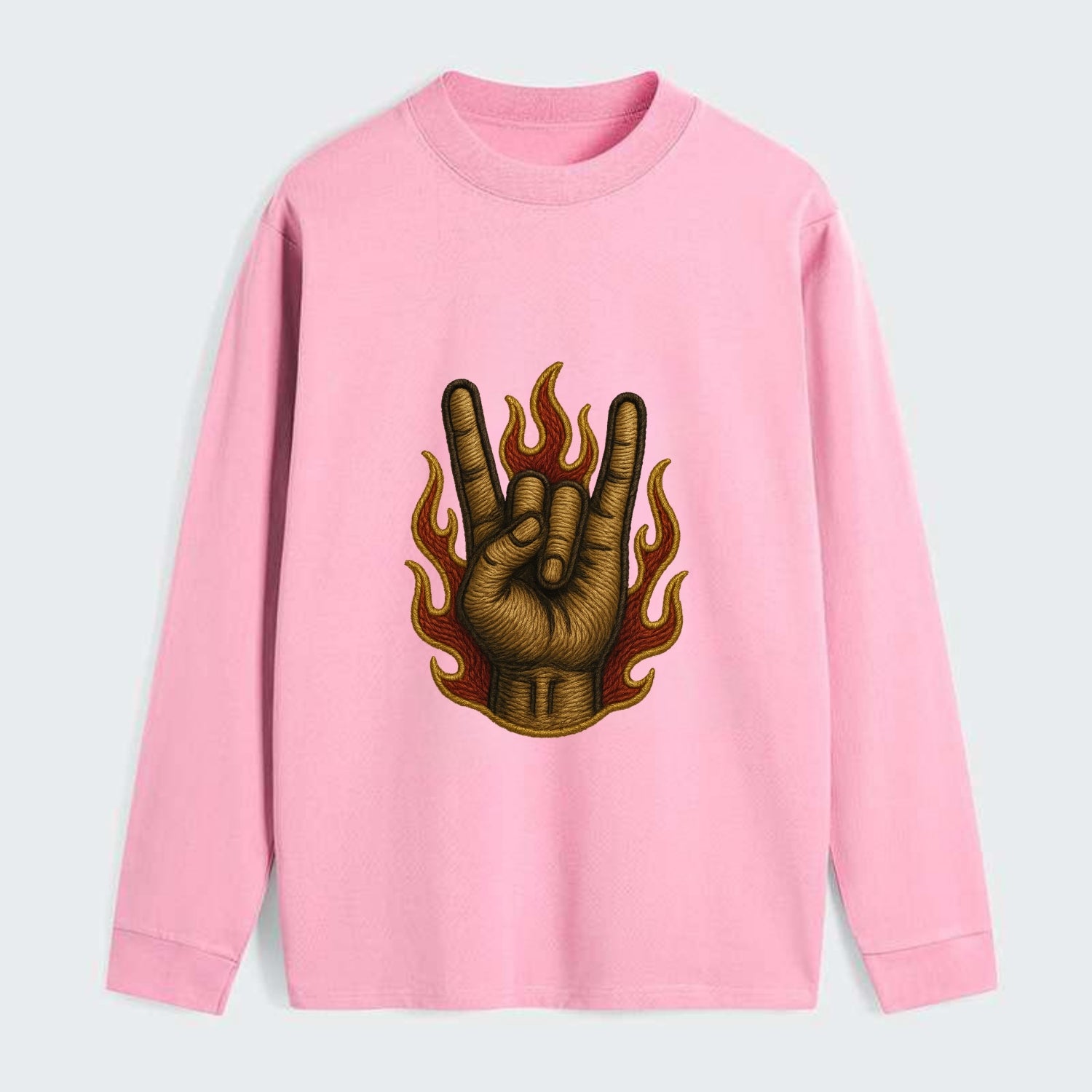 Devil Horns  - Classic Long Sleeve Shirt - Pink
